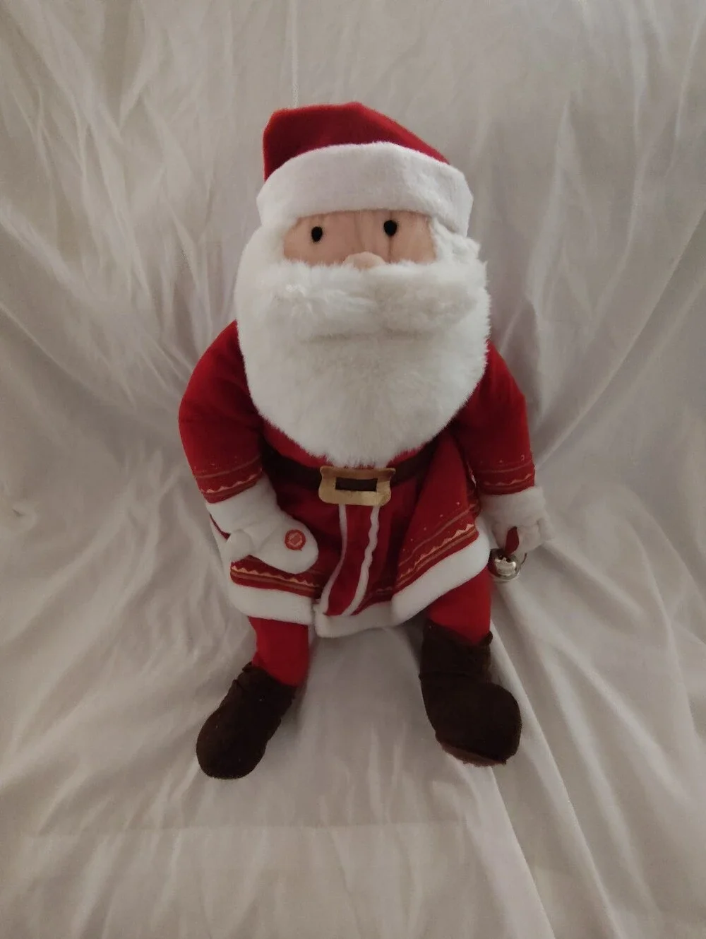Vintage Hallmark Polar Express Talking Santa Plush Christmas Decor Tested Works